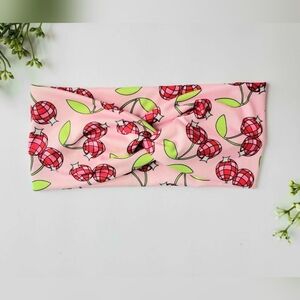 Headband twist cherries discoball